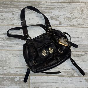 Brown leather LUELLA bag